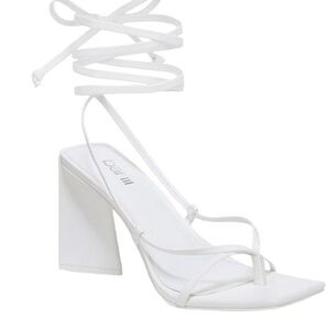 Bar III Women's Elegant White Heels
